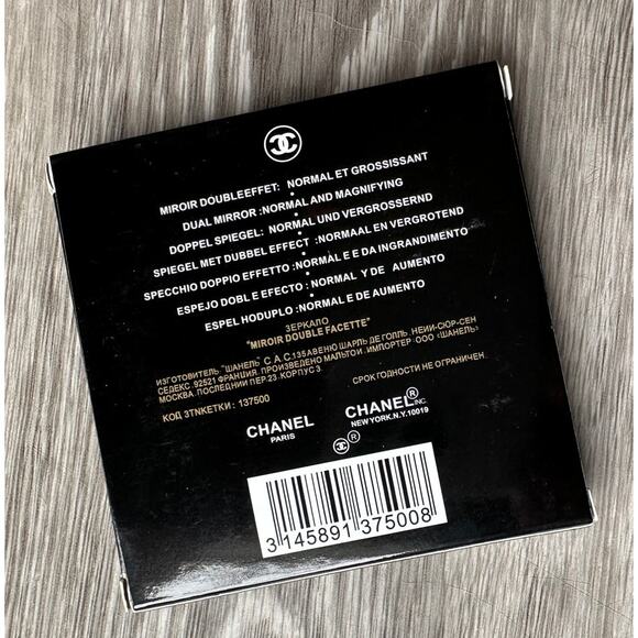 Black Chanel Double Mirror Compact - New in Box - Picture 5 of 7